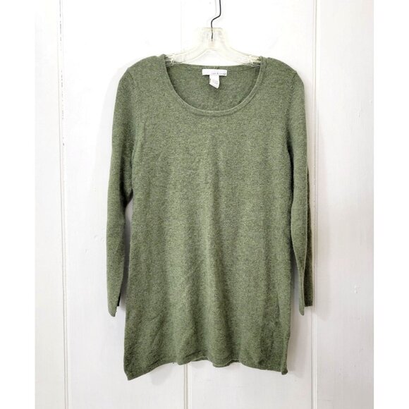 Lucy and Laurel Sweaters - Lucy and Laurel Angora Wool Blend Sage Green Tunic Sweater Women's Size Large